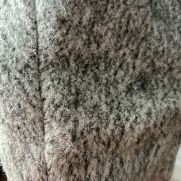 Torrid Marled Light Grey Hacci Funnel Neck Coat size 4 - Picture 12 of 12